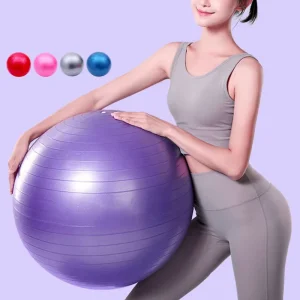 75cm Extra Thick PVC Yoga Ball Anti Burst Big Exercise Ball for Pilates Fitness Core Training and Massage