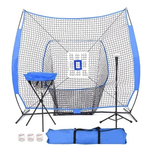 7FT Portable Folding Baseball Hitting Net Softball Goal Baseball Practice Net