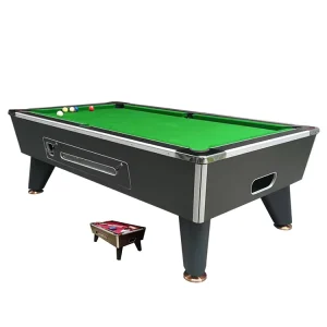 7ft Slate Bed Comercial Pool Table 8ft Wood Grain Coin Operated Pool Table