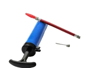 8 Inch Durable Red Mini Ball Pump with Needle for Soccer Football Outdoor Use BP08A