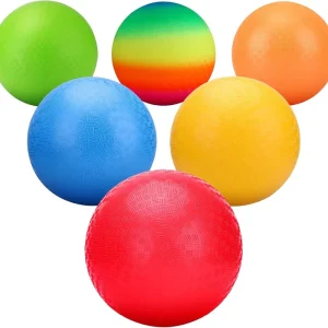 8.5 Inch American Style PVC Dodgeball Children’s Playground Ball Rainbow Grass Play Cross Border