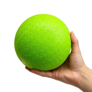 8.5 Inch Green Inflatable PVC Material Handball for Indoor or Outdoor Kindergarten Preschool Games