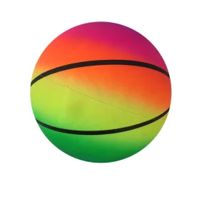 8.5 Inch Kids Giant Customized Plastic PVC Inflatable Rainbow Color Soft Ball