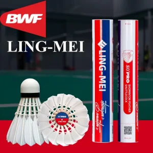 80PRO BWF 12Pcs Badminton Shuttlecock Goose Feather Shuttle Birdies for International Tour