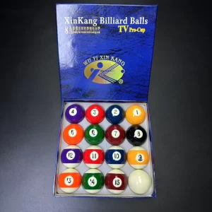 8A Resin Durable Shining Colorful Billiard Pool Balls 52.5mm 6 Boxes 16PCS