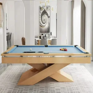8Ft Pool Solid Wood Billiard Snooker Table for Home Use
