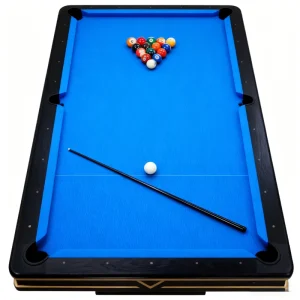 9 Ball Pool Table with Carbon Fiber and 146mm Wood Frame Durable Eco Friendly Design for Indoor Use