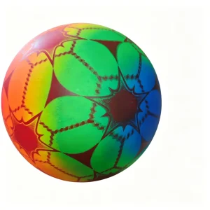 9 Inch Durable Inflatable PVC Ball Colorful Custom Logo Waterproof Kids Play Ball for Sports Game and Festival Gift