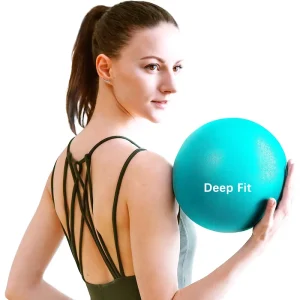 9 Inch Exercise Pilates Ball Mini Exercise Barre Ball Gym Anti Burst and Slip Resistant Balls for Yoga