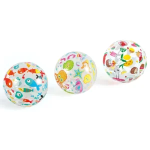 9 Inches 4 Colors Printing Transparent Ball Inflatable PVC Bounce Ball Small Plastic Sport Toy Ball