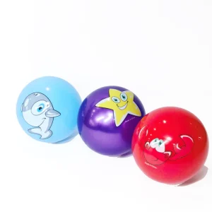 9 Inches Label Sticker 4 Colors Printing Inflatable PVC Bounce Ball Small Plastic Sport Toy Ball