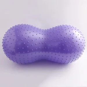 90CM PVC Peanut Yoga Ball Pilates Fitness Stability Trainer with Spiky Massage Surface Inflatable Gym Exercise Ball