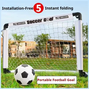 90CM Portable Eco Friendly Mini Soccer Goal Strong Sturdy Plastic Pipes Easy to Install Training Equipment
