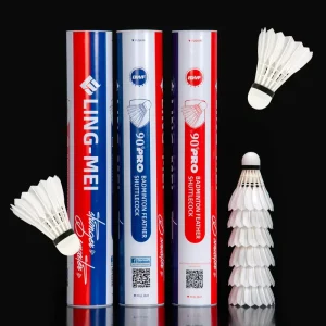 90PRO BWF Badminton Shuttlecock High Durable Goose Feather for Indoor Outdoor Competitions