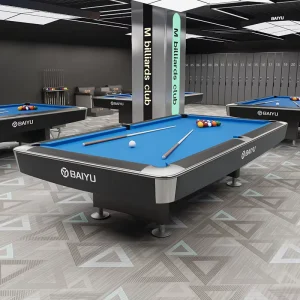 9ft Full Wood Pool Table Home Leisure Standard Snooker & Billiard with Slate Cushion & Solid Wood Leg
