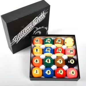 A Grade Billiard Balls Set Diameter 2-1/4″ Regulation Size Complete 16 Table Pool Balls Set TP-B105