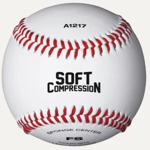 A1217 Softball Compression Baseballs 9″ 5 OZ Split Leather Rubber Core Customizable Logo Baseball