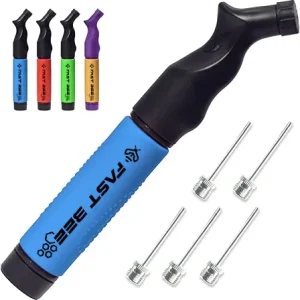 ABS PP Dual Action Ball Pump Hand Air Inflator Needle Soccer Basketball Volleyball Sports Training Outdoor Gym 85psi