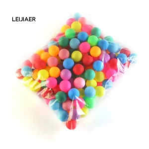 ABS Table Tennis Ball Pink Blue Black Orange Color Pingpong Balls OEM