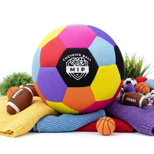 ABT 260327 Soft Indoor Soccer Ball Size 4 Foam Padded Kids Youth High Grip Real Bounce Quiet Play Ready CPC Certified
