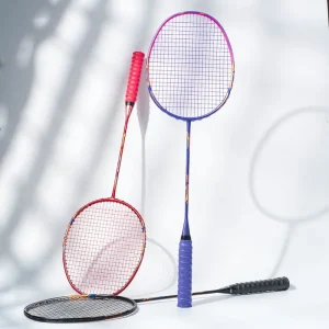 ALP GJ 10U 52g Super Light Max 35Lbs Full Carbon Fiber Strung Badminton Racket With Free String Grips Gift Box and Bag