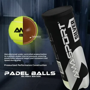 AMASPORT Professional OEM Manufacturer Pelotas De Padel for High Quality Custom Logo Durable Pressurized Wool Padel Tennis Balls