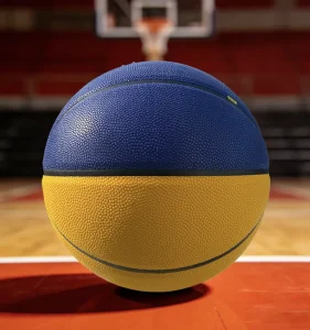 AOYUN Durable Custom PU Basketball Size 7 Nylon Wound Butyl Bladder Rubber Composite Leather School Training Competition