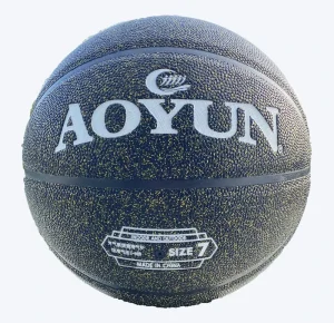 AOYUN High Aesthetic Value Sparkling Leather Basketball Balls Custom Logo School Training Competition Sizes 4 5 6 Eco-Friendly