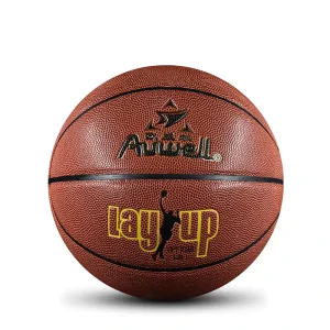 AUWELL Factory Made Size 7 Durable Soft PU Leather Basketball Butyl Rubber Bladder Custom Logo Color 600 650g Weight