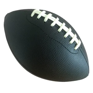 ActEarlier Outdoor Sports Goods Team Training Promotional Gift All Black Mini American Football Rugby Balls Size 3
