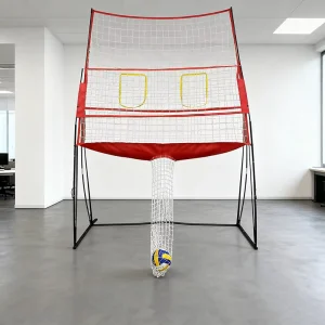 Adjustable Ball Return Volleyball Practice Net Indoor Outdoor Training Equipment