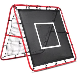 Adjustable Football Rebounder Net Double Sided Training Goal for Kids Adults Portable PE Mesh Kickback Target Folding Design