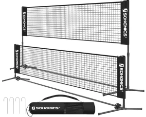 Adjustable Movable Multi Purpose Court Equipment Volleyball & Badminton Net for Beach or Backyard