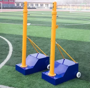 Adjustable Portable Badminton and Volleyball Steel Base Pillar with Easy Assembly Durable Design for Indoor Outdoor Use
