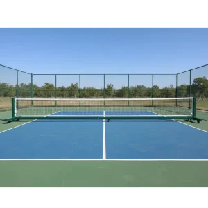 Adjustable Professional Portable Pickleball Net Stand with Wheels Regulation Size 22 FT Court Training Equipment for Children