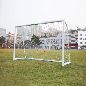 Adult Outdoor Practice Soccer Goal 12′ X 6′ Durable Polyester Net & PVC Tube Frame Ideal for Backyard Training