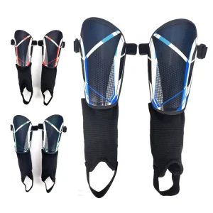 Adult Youth Soccer Football Shin Pads With Ankle Sleeves Plastic EVA Custom Logo