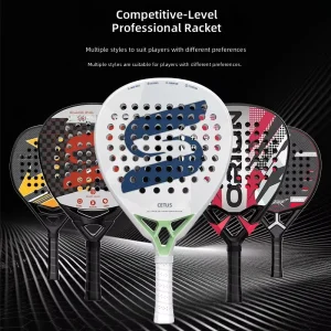 Advanced Padel Racket Unidirectional Carbon Fiber Smooth Surface Great Maneuverability for Pro Players