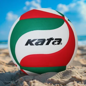 Aiju Custom Logo High Quality PU Leather Beach Volleyball Size 5 Colorful Entertainment Ball for Professional Training
