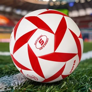 Aiju High Quality Customized PU Leather Soccer Ball Official Size 5 Thermal Bonded Futbol for Training Match Official Football