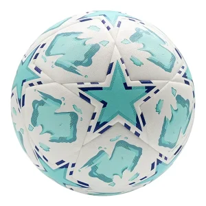 Aiju High Quality Football Official Size 5 PU Material Soccer Ball for Matches and Training Custom Logo Available