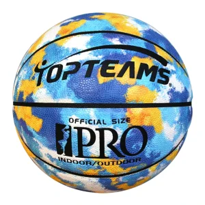 Aiju PU Basketball 5 Customizable Personalized Graphics Eco Friendly Lightweight Durable High Quality for Training Matches