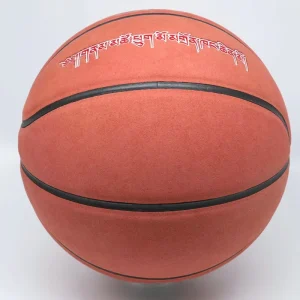 Allover Custom Suede Leather Souvenir Basketball Size 5 6 7 Durable Universal Training Ball For Team Exercises
