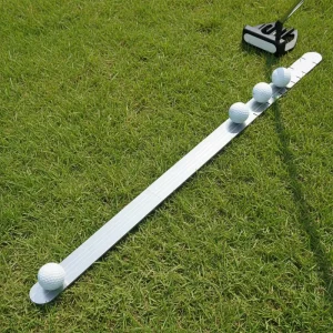 Aluminum Alloy Portable Lightweight Swing Trainer Golf Tool Anti-Slip Scale Family Teaching Practice Plate