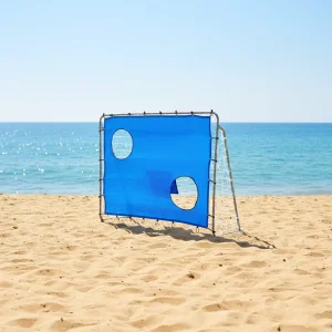 Aluminum Movable 215x150cm Professional Full Size Football Goal Portable Soccer Goals