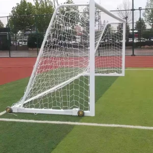 Aluminum Reinforced Goal Posts Football Goals for Under with Foldaway Side Frames