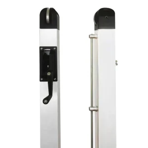 Aluminum Tennis Posts with Internal Brass Winder for Pickleball Courts
