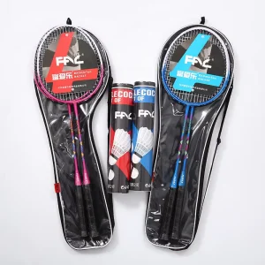 Aluminum Timber Badminton Racket Adult Entertainment Fitness Sporting Goods Competition Training Two Sets