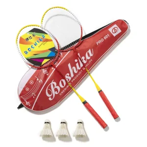 Aluminum Timber Badminton Racket Training Children Adult Set for Sports