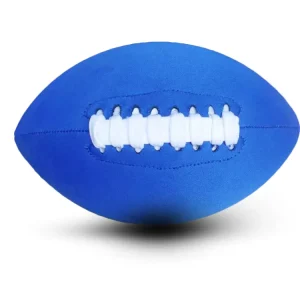 American Football Blue Machine Stitched Rugby Ball Size 3 PVC Training Rugbyball